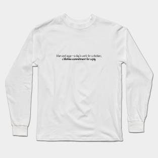 Vegan phrase about food Long Sleeve T-Shirt